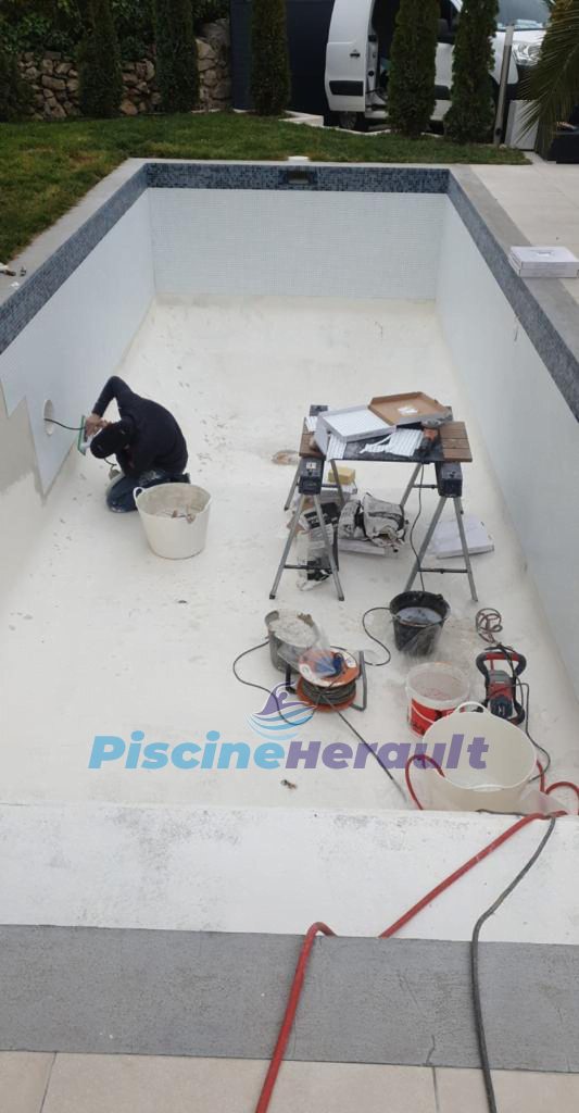 Chantier Piscine Hérault — rénovation, vue 5