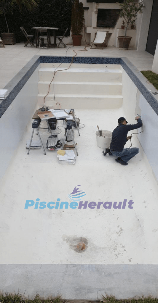Chantier Piscine Hérault — rénovation, vue 6
