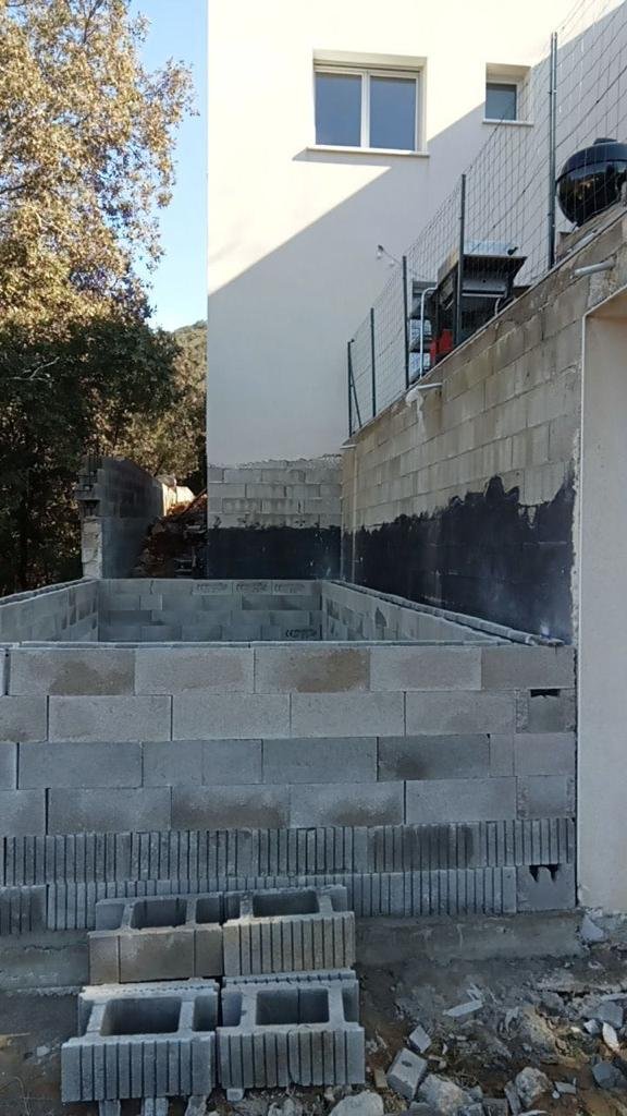 Chantier Piscine Hérault — construction béton, vue 23