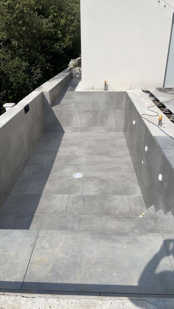 Chantier Piscine Hérault — construction béton, vue 27