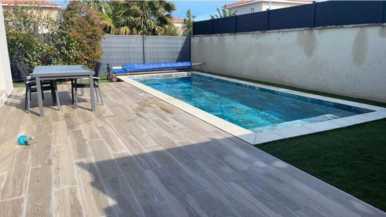 Chantier Piscine Hérault — construction béton, vue 44