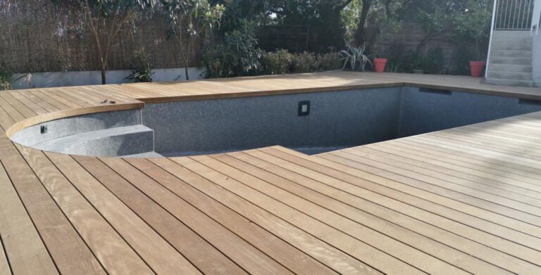 Piscine en cours de rénovation